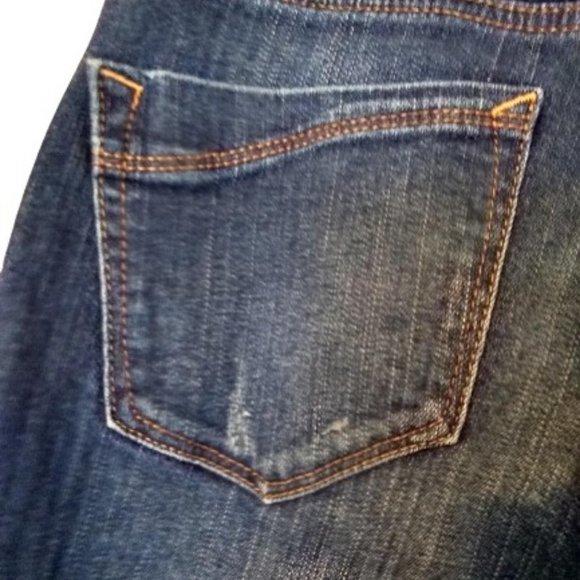 EXPRESS WOMEN’S STRETCH JEANS CROPPED STRAIGHT LEG Size 0 - Picture 5 of 10